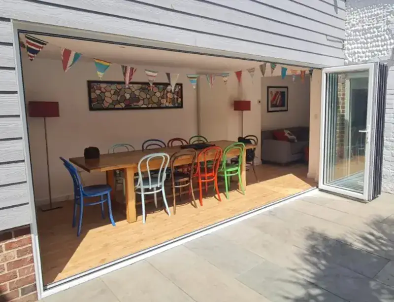 Bifold doors supplied to a self-build project in Martlesham