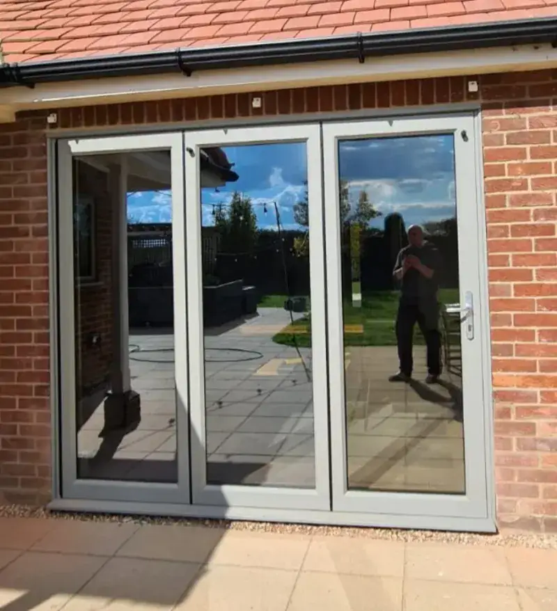 Aluminium doors supplied to a builder in Colchester